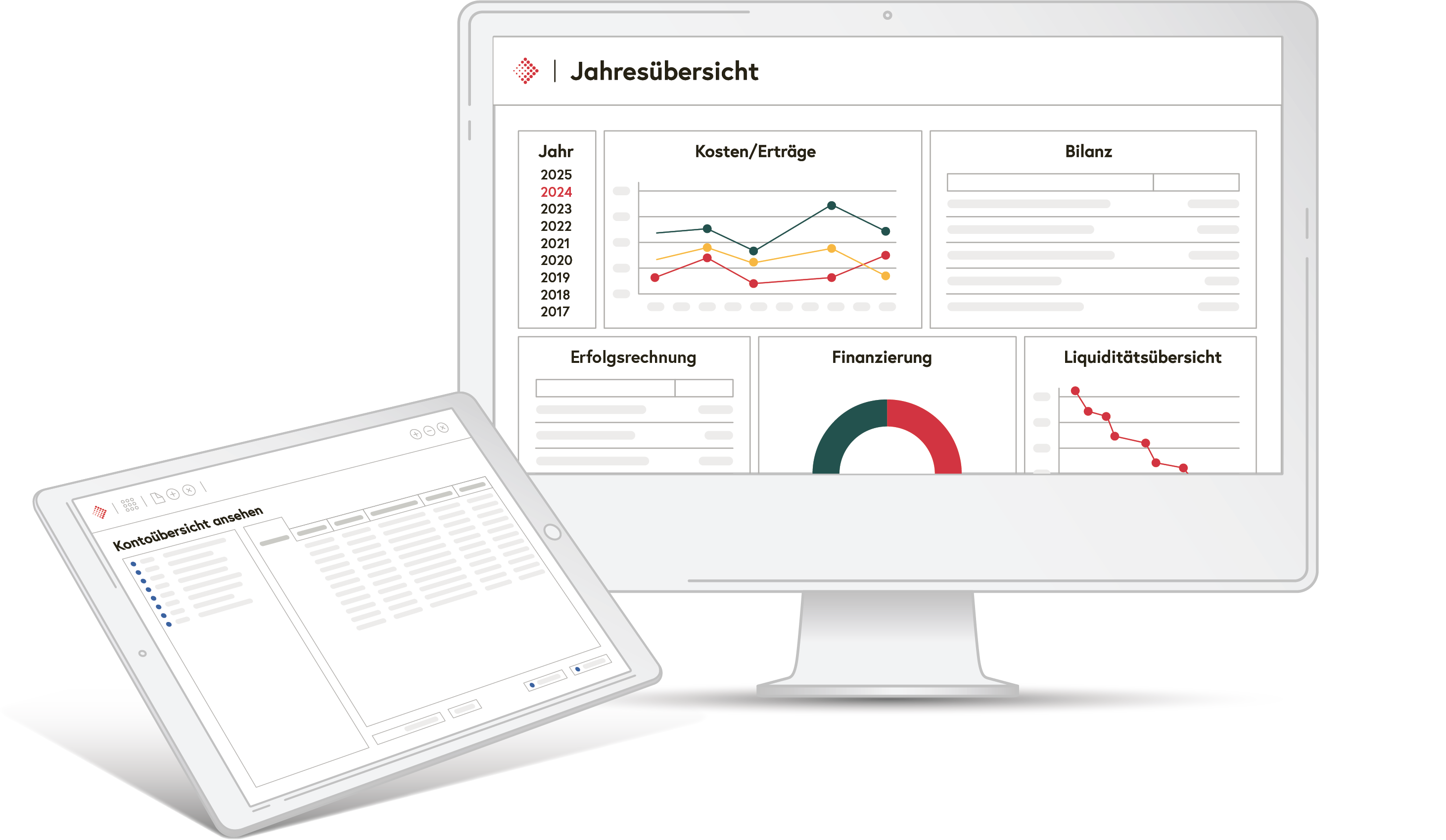 Abacus Finanzbuchhaltung Illustration